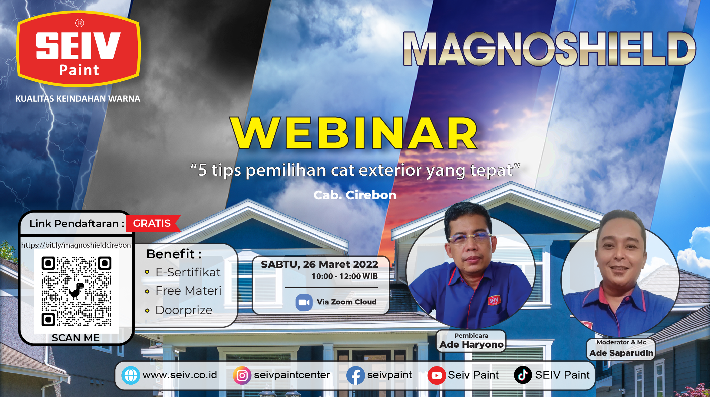 Webinar SEIV Paint “5 Tips Pemilihan Cat Eksterior Yang Tepat” – 26 Maret 2022