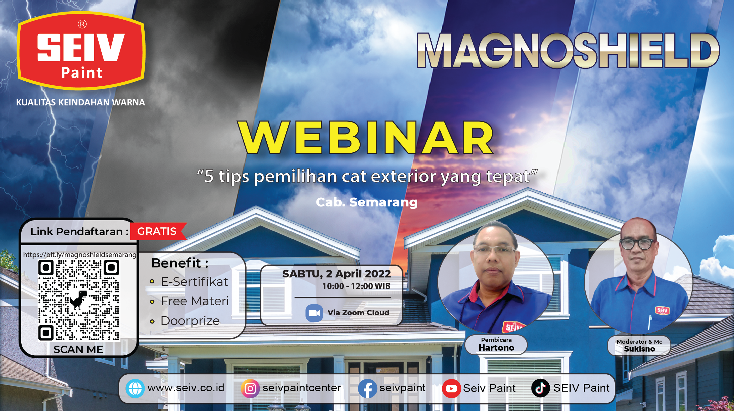 Webinar SEIV Paint “5 Tips Pemilihan Cat Eksterior Yang Tepat” – 02 April 2022