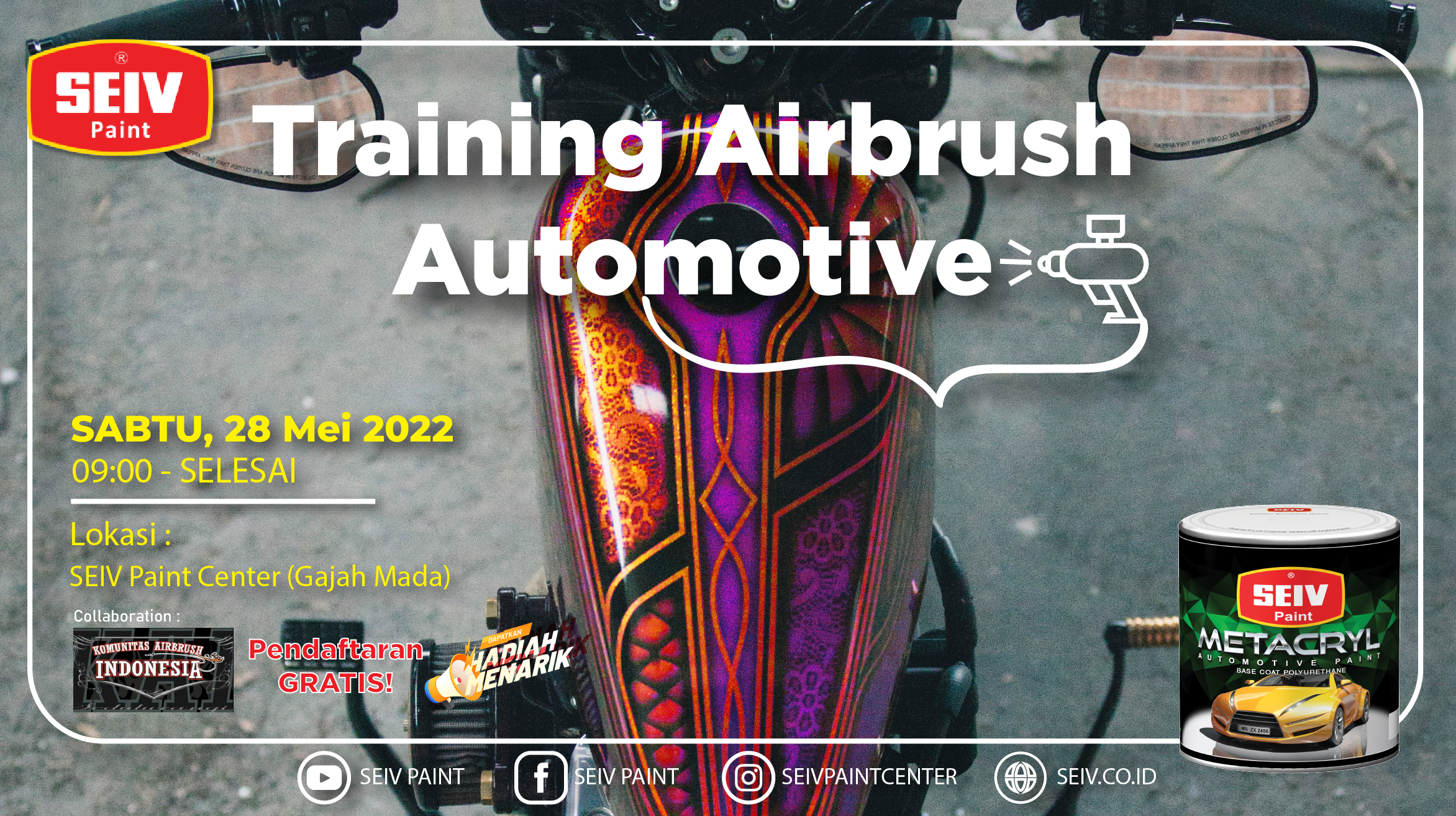 Ada Training Airbrush dari SEIV Paint, Yuk Simak Informasinya…