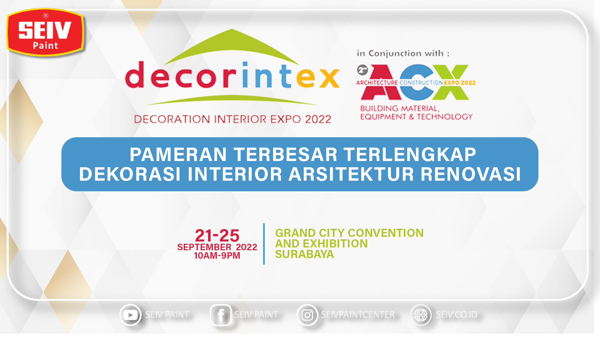 Segera Hadir!!! Pameran Terbesar Terlengkap Tahun 2022 di Grand City Surabaya