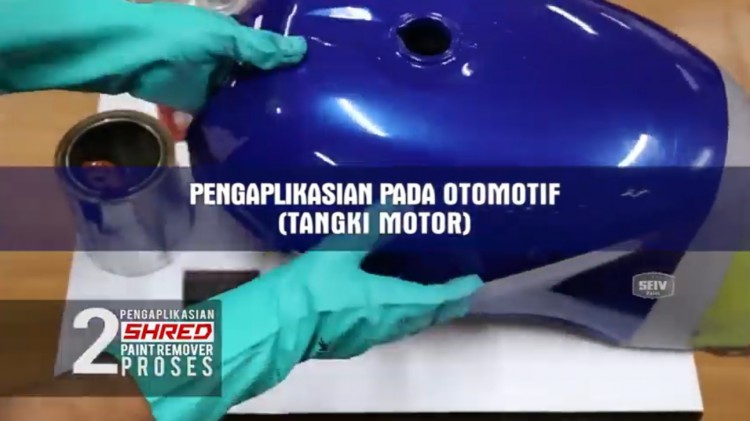 Pengaplikasian SHRED Pada Cat Tembok